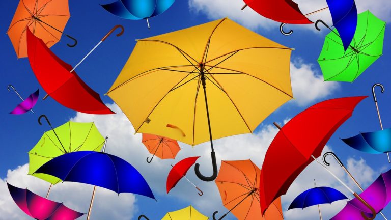 umbrella, color, atmosphere